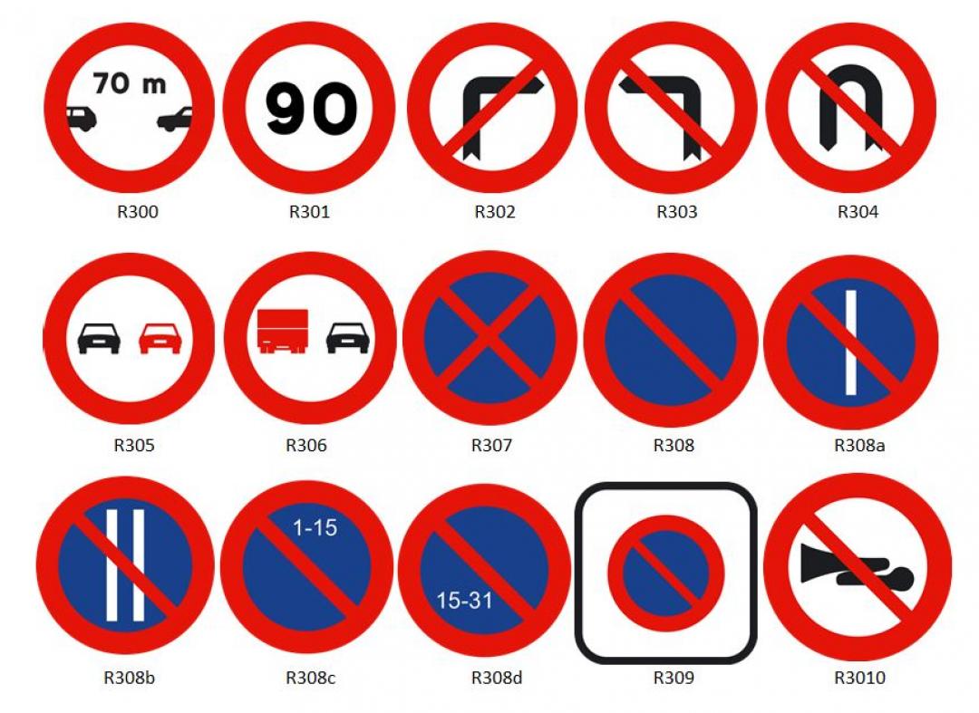 señales tráfico prohibición